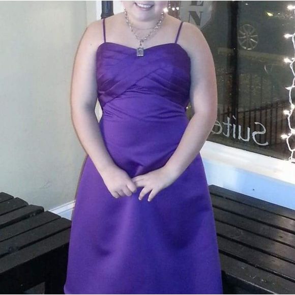 ☆Sale Purple cocktail dress - Picture 4 of 5